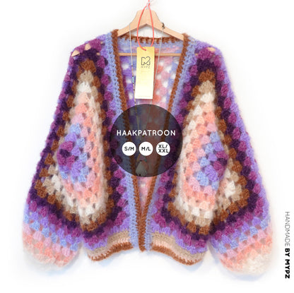 Crochet pattern - MYPZ Hexagon Cardigan Elise (ENG-NL-DE)