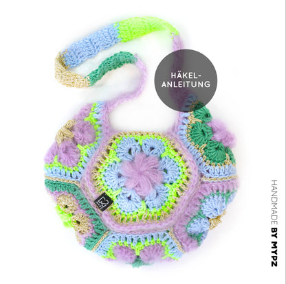 Crochet pattern - MYPZ hexagon bag Cocktail (ENG-NL-DE)