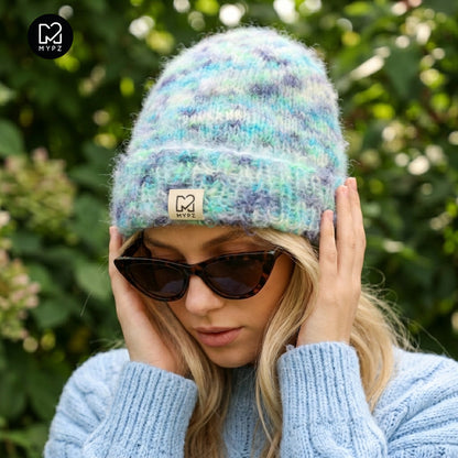 Patrón de tejido de punto – gorro Blue Lagoon (ING-NEER-ALE-ESP-FRA-ITA-NOR-DAN-SUE)