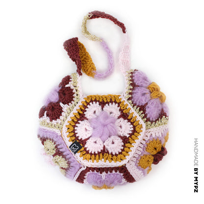 Crochet kit - MYPZ hexagon bag Champagne (ENG-NL-DE)