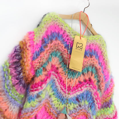 Knit pattern – MYPZ Chunky Mohair KIDS Pullover Wave No12 (ENG-NL-DE)