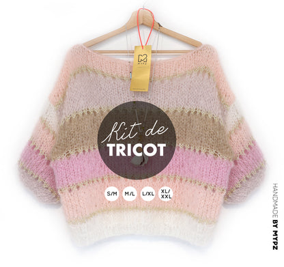 Knitting kit – MYPZ Basic Light Mohair Top Beige No10 (ENG-NL-DE-FR)