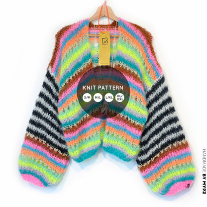 Knit pattern – MYPZ Light Mohair Cardigan Magic No10 (ENG-NL-DE)