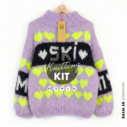 Knitting Kit – MYPZ Chunky Mohair Pullover Ski Crush No.9 (ENG-NL-DE)