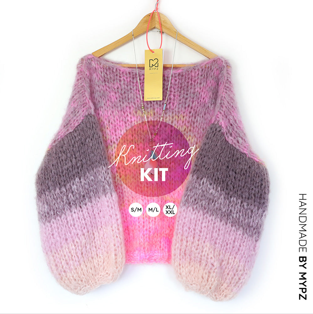 Kit para tejer – MYPZ Basic Chunky Pullover Apache No15 – Principiante (ENG-NL-FR-ES)