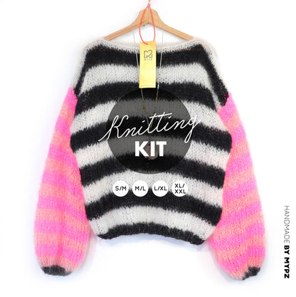 Knitting Kit – MYPZ Basic Light Mohair Pullover Melon-Candy no10 (ENG-NL-DE)