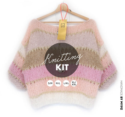 Knitting kit – MYPZ Basic Light Mohair Top Beige No10 (ENG-NL-DE-FR)