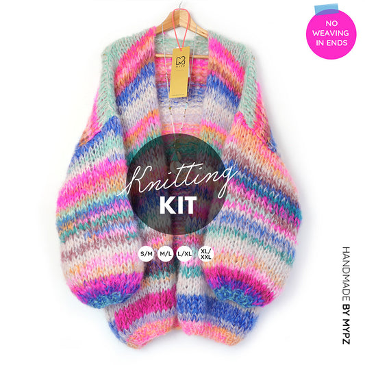 Kit para tejer – MYPZ Chunky Mohair Cardigan Piece No.15 (ENG-NL)