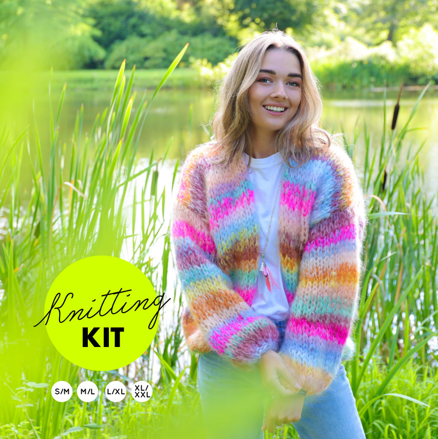 Kit para tejer – MYPZ Chunky Mohair Cardigan Piece No.15 (ENG-NL)