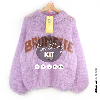 Knitting Kit – MYPZ Light Mohair Pullover Brunette No8 (ENG-DE-NL)