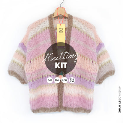 Knitting kit – MYPZ Light Mohair Cardigan Milana No10 (ENG-NL-DE)