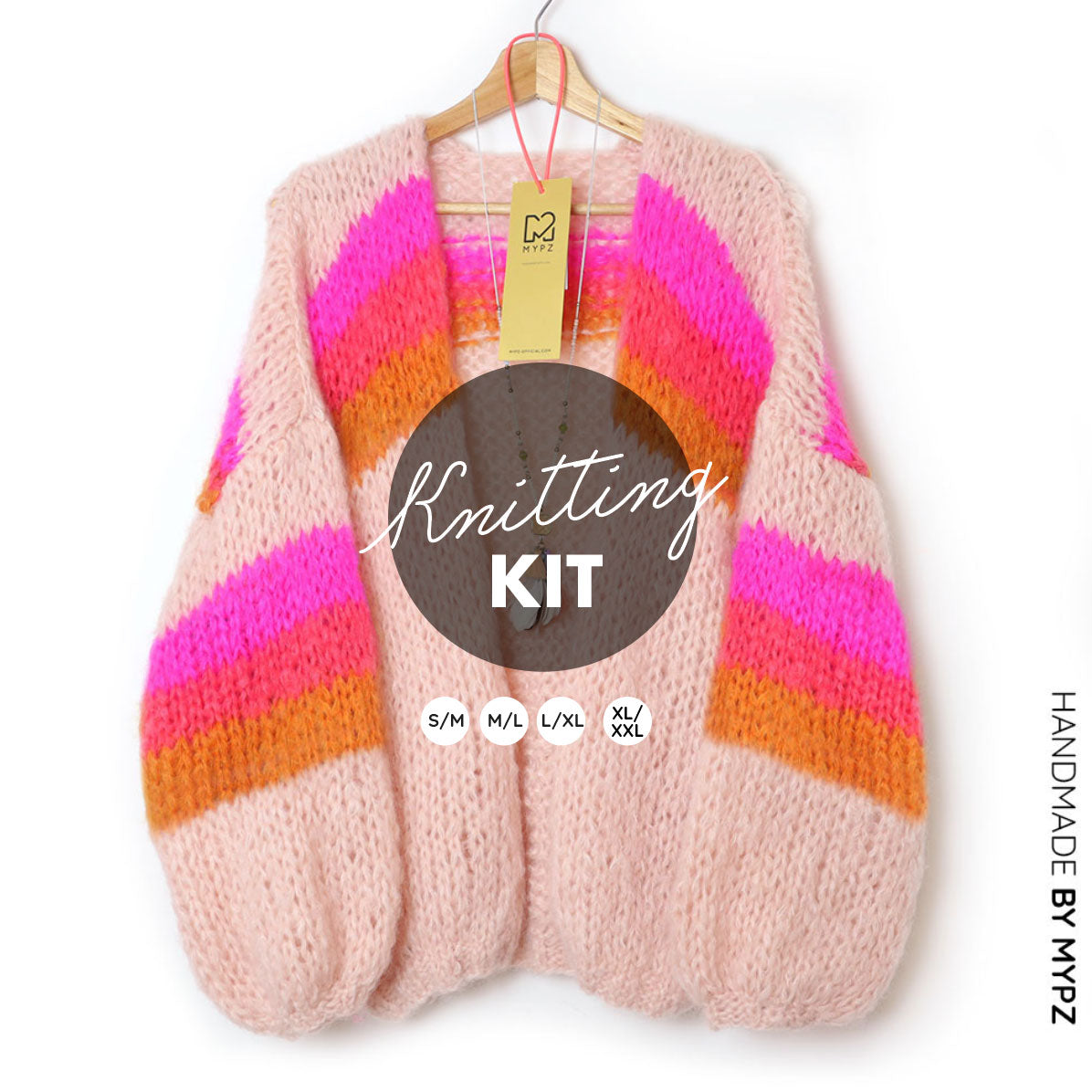 Kit para tejer – MYPZ Chunky Mohair Cardigan Piece No.15 (ENG-NL)