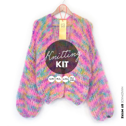 Knitting Kit – MYPZ Short Chunky Mohair Cardigan Maia No.15 (ENG-NL-DE)