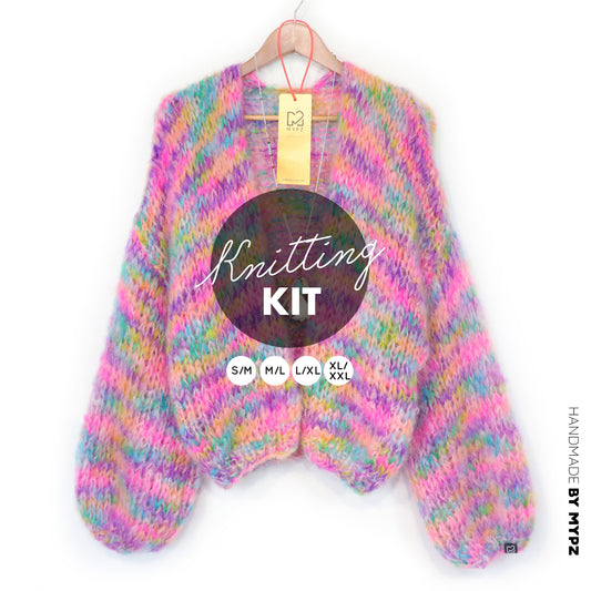 Knitting Kit – MYPZ Short Chunky Mohair Cardigan Maia No.15 (ENG-NL-DE)