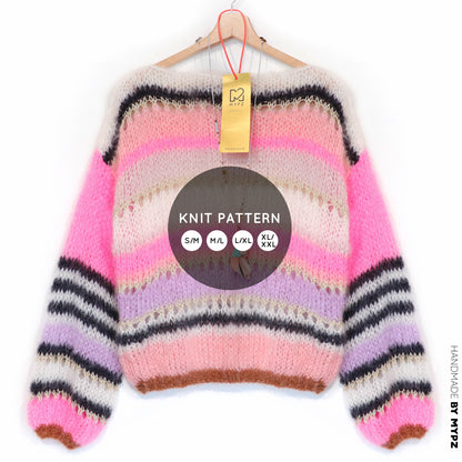 Knit pattern – MYPZ Basic Light Mohair Pullover Alex No10 (ENG-NL-DE)