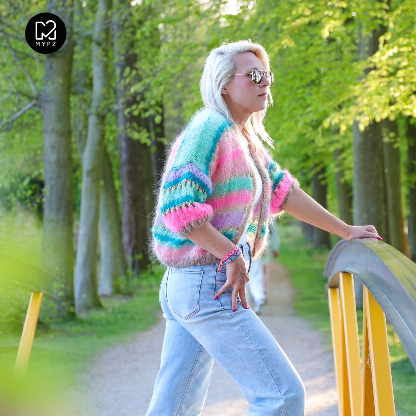 Knitting kit – MYPZ Short Light Mohair Cardigan Faby No10 (ENG-NL-DE)