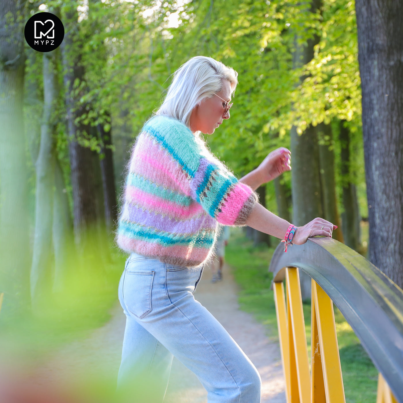 Knitting kit – MYPZ Short Light Mohair Cardigan Faby No10 (ENG-NL-DE)