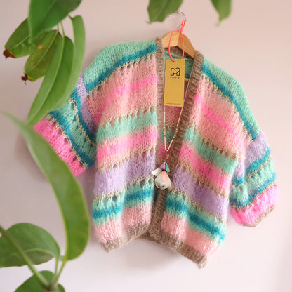 Knitting kit – MYPZ Short Light Mohair Cardigan Faby No10 (ENG-NL-DE)