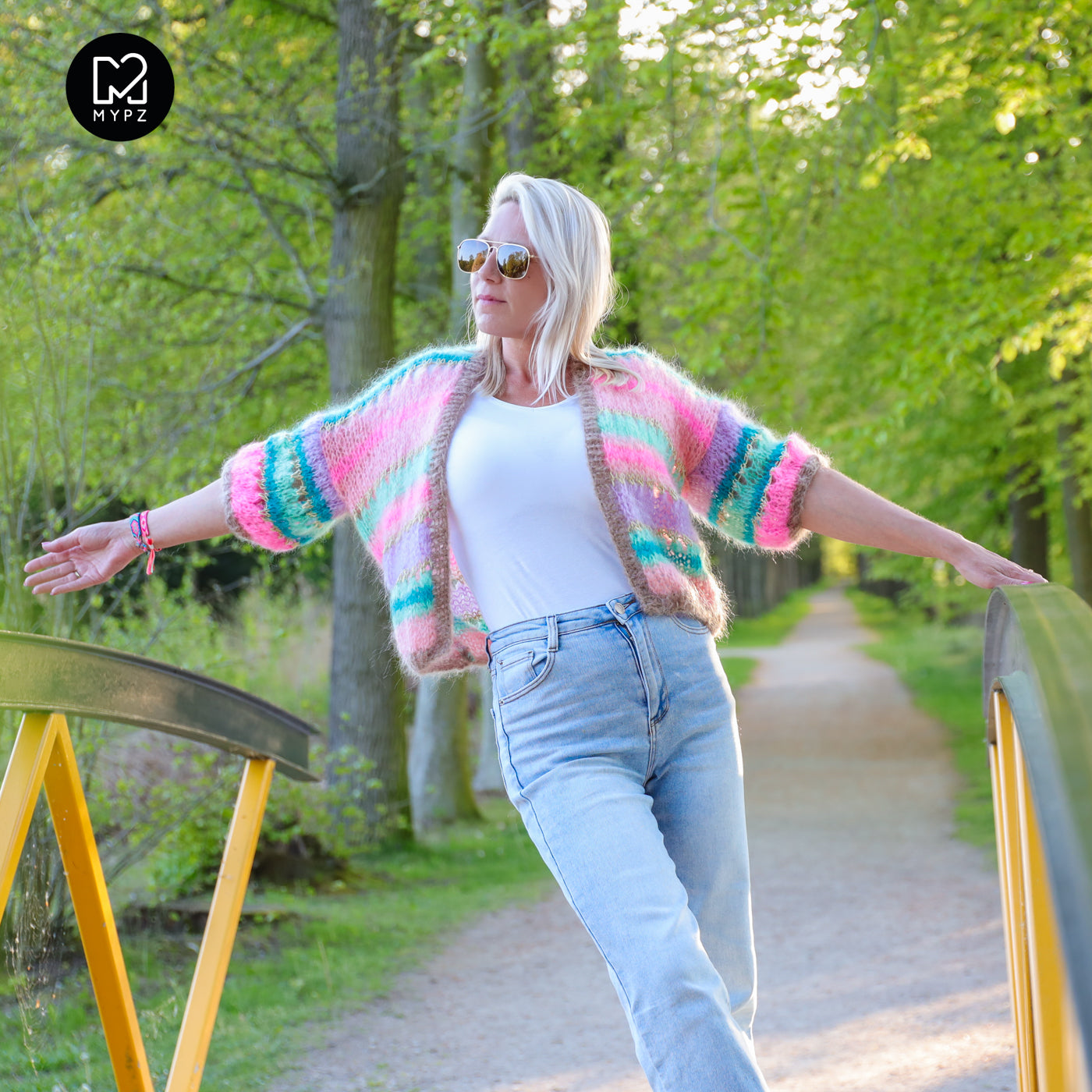 Knitting kit – MYPZ Short Light Mohair Cardigan Faby No10 (ENG-NL-DE)