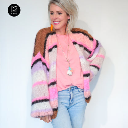 Knitting kit – MYPZ Basic Light Mohair Cardigan Jeanie No10 (ENG-NL-DE)