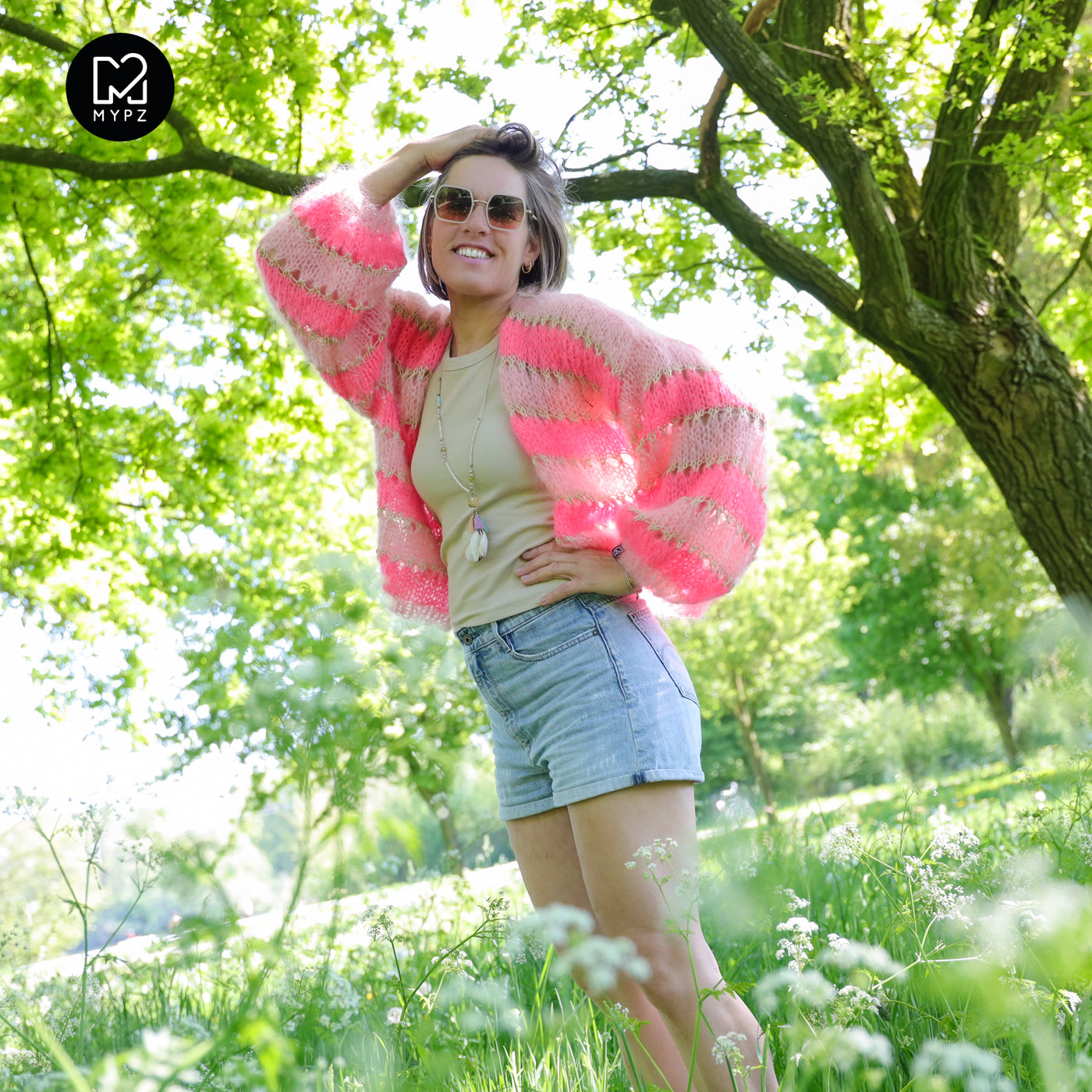 Knit pattern – MYPZ Short Light Mohair Cardigan Summerflow No10 (ENG-NL-DE-FR-ES)