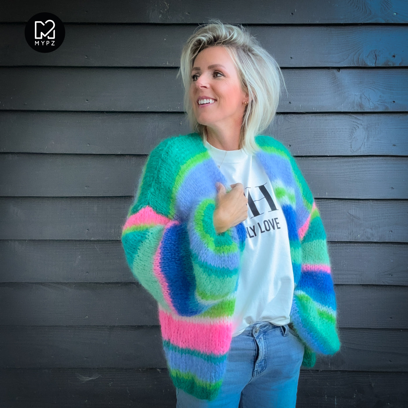 MYPZ Light Mohair cardigan Shamrock