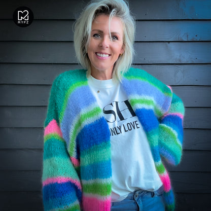 MYPZ Light Mohair cardigan Shamrock