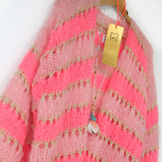 Kit de punto – cárdigan corto de mohair ligero MYPZ Summerflow n.º 10 (ENG-DE-NL-ES-FR-IT-DA-SV-NO)