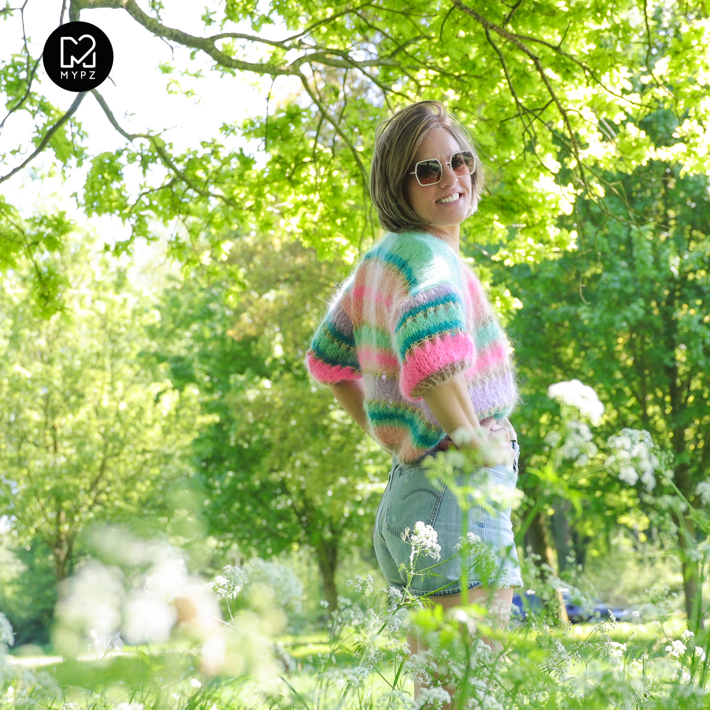 Knitting kit – MYPZ Short Light Mohair Cardigan Faby No10 (ENG-NL-DE)