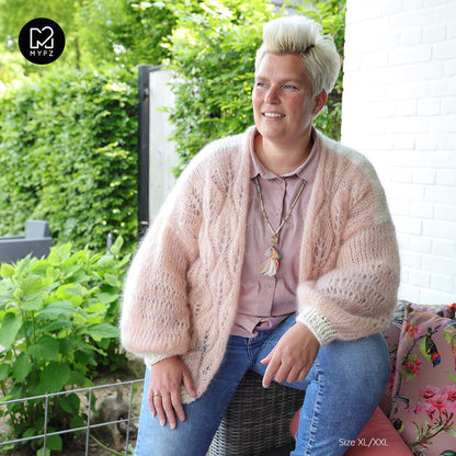 Knitting pattern – MYPZ Light Mohair Cardigan Leaves No9 (ENG-NL)
