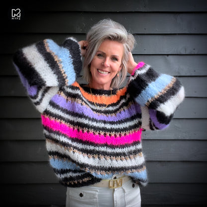 Knitting Kit – MYPZ Basic Light Mohair Pullover Lux no10 (ENG-NL-DE)