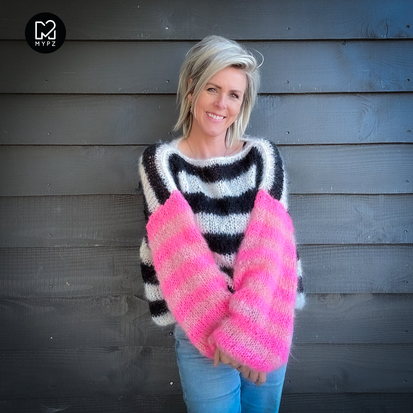 Knitting Kit – MYPZ Basic Light Mohair Pullover Melon-Candy no10 (ENG-NL-DE)