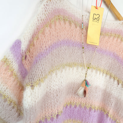 Knitting pattern – MYPZ Light Mohair Top Powder Champaign No10 (ENG-NL-DE)