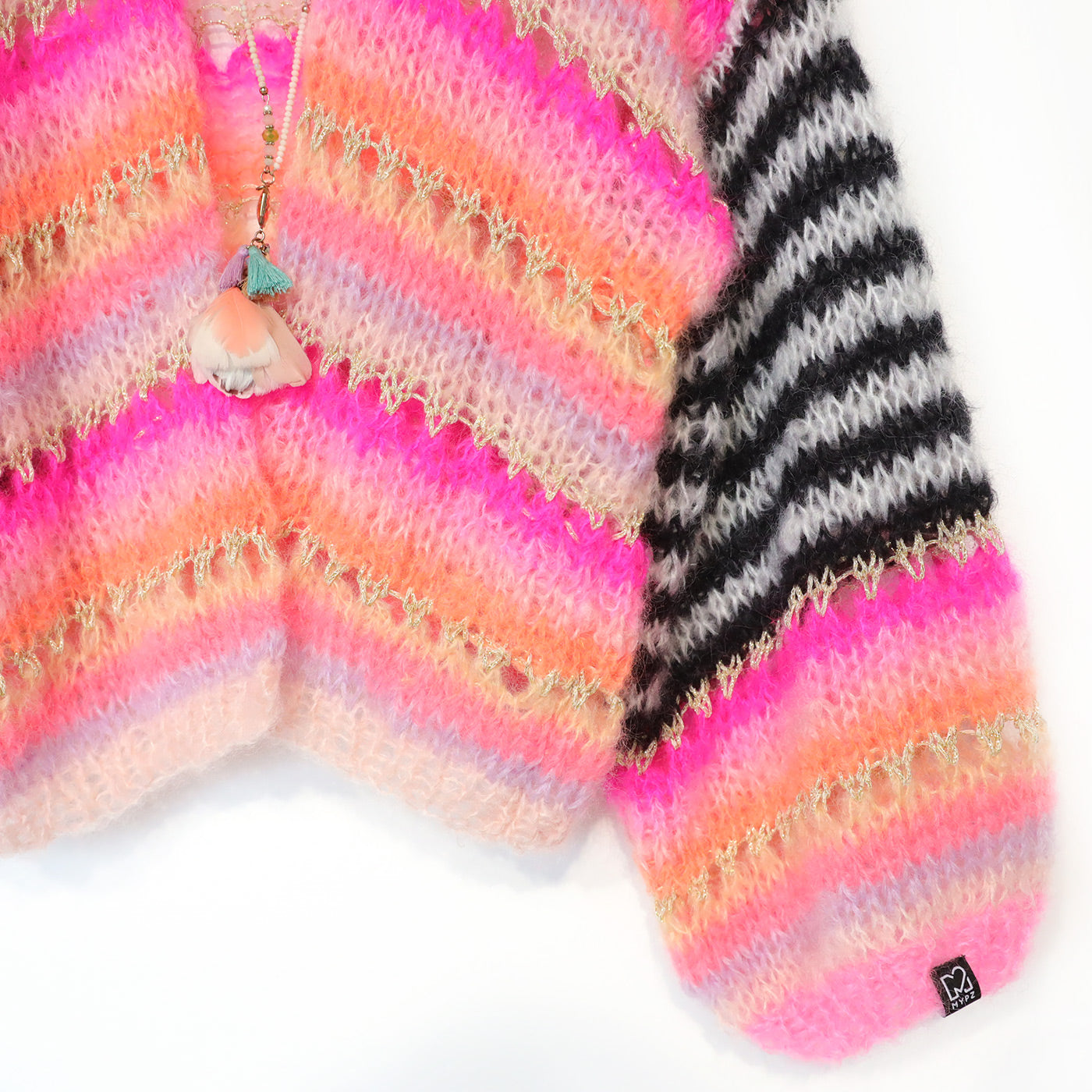 Knitting kit – MYPZ Light Mohair Cardigan Pink Magic No10 (ENG-NL-DE)