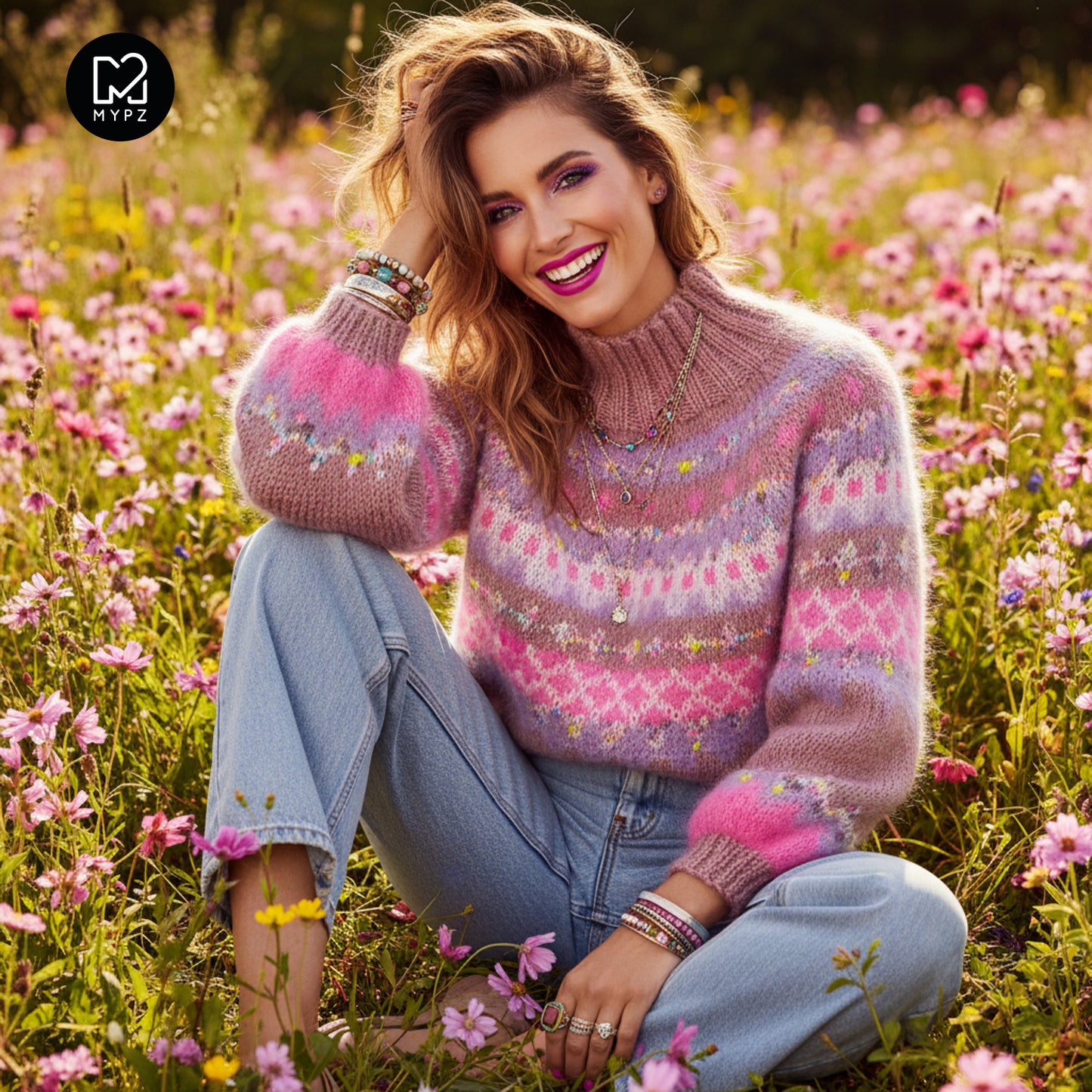 Knitting Kit – MYPZ top-down sweater Lovely No6 (ENG-NL-DE)