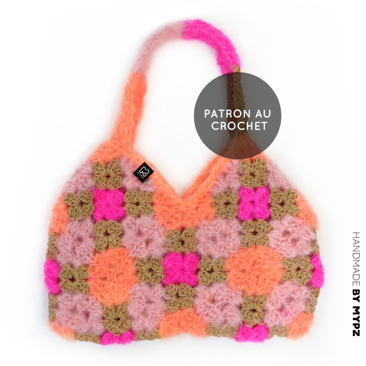 Patrón de crochet - bolso MYPZ Diamonds (ENG-NL-DE-FR-ES)