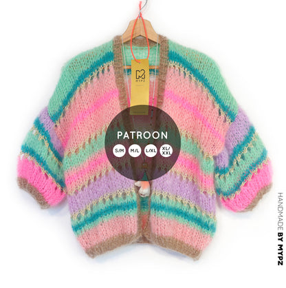 Knit pattern – MYPZ Light Mohair Cardigan Faby No10 (ENG-NL-DE)