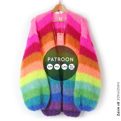 Knitting pattern – MYPZ Light Mohair Cardigan Bowie No10 (ENG-NL-DE)