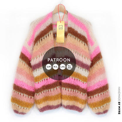 Knit pattern – MYPZ Light Mohair Cardigan Caramel No10 (ENG-NL-DE)