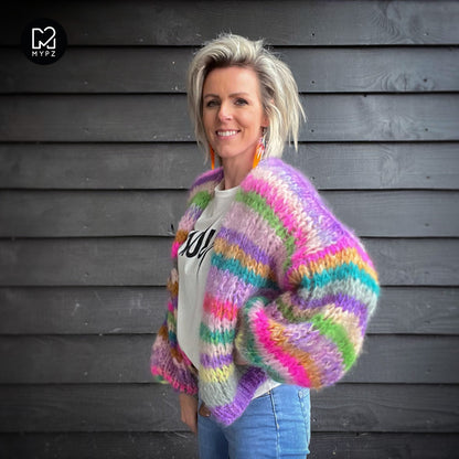 Knitting pattern – MYPZ Short Chunky Mohair Cardigan Aurora No.15 (ENG-NL)