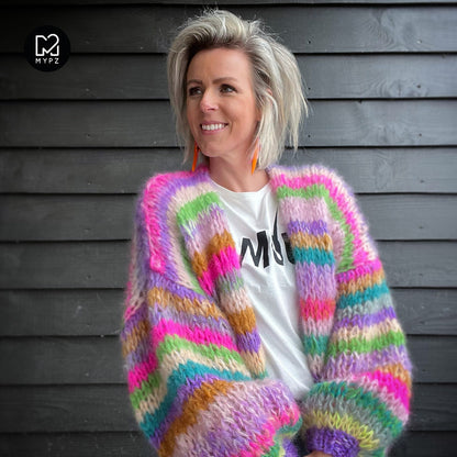 Knitting pattern – MYPZ Short Chunky Mohair Cardigan Aurora No.15 (ENG-NL)