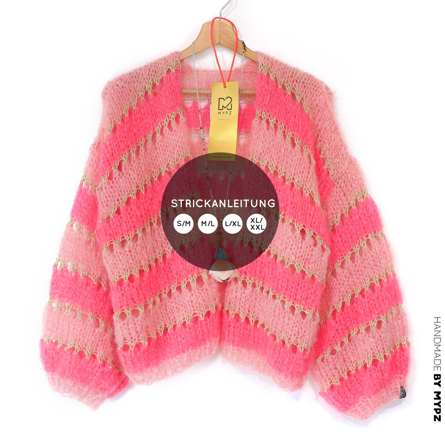 Knit pattern – MYPZ Short Light Mohair Cardigan Summerflow No10 (ENG-NL-DE-FR-ES)