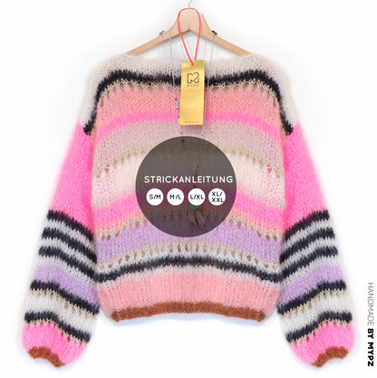 Knit pattern – MYPZ Basic Light Mohair Pullover Alex No10 (ENG-NL-DE)