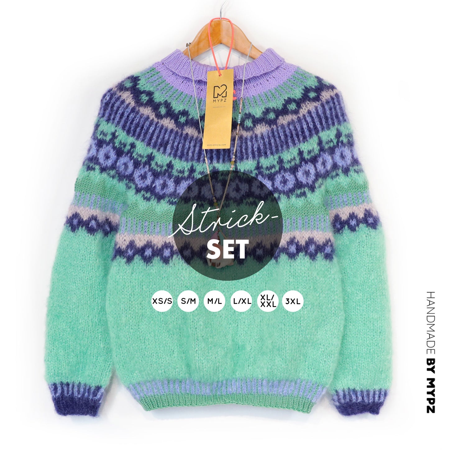 Knitting Kit – MYPZ top-down sweater Oceana No6 (ENG-NL-DE)
