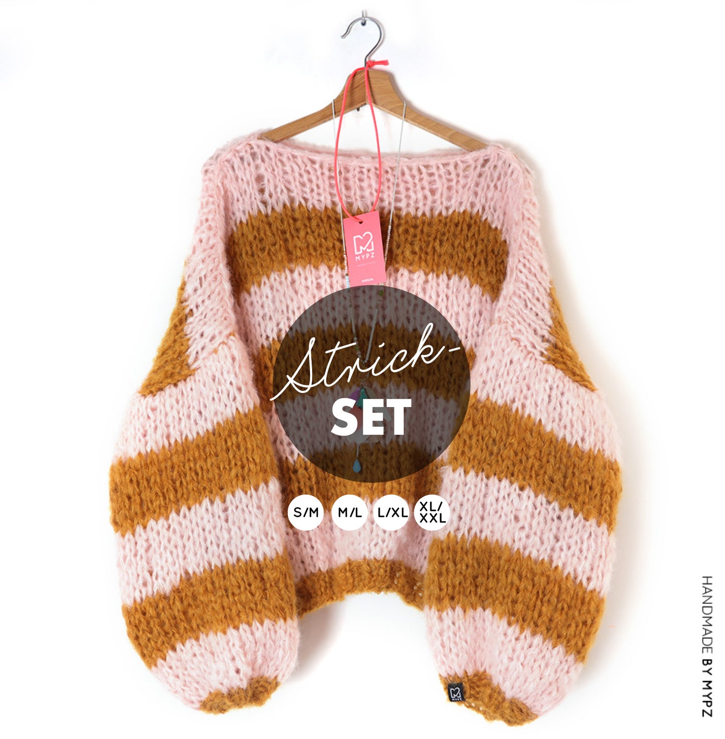 Kit para tejer – MYPZ Basic Chunky Pullover Apache No15 – Principiante (ENG-NL-FR-ES)