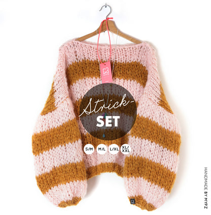 Kit para tejer – MYPZ Basic Chunky Pullover Apache No15 – Principiante (ENG-NL-FR-ES)