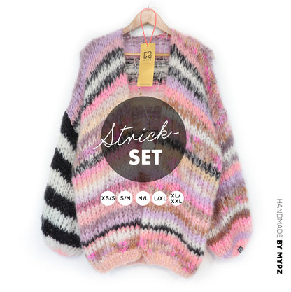 Knitting Kit – MYPZ Chunky Mohair Cardigan Funky Caramel No.15 (ENG-NL-DE)