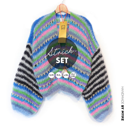 Knitting kit – MYPZ Light Mohair Cardigan Beverly No10 (ENG-NL-DE)