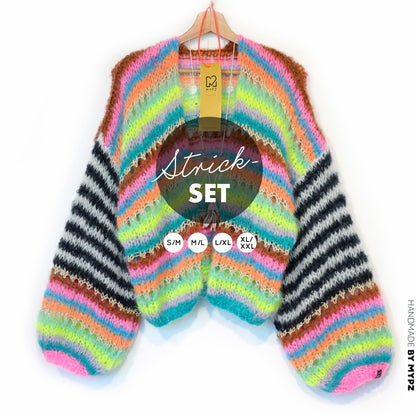Knitting kit – MYPZ Light Mohair Cardigan Magic No10 (ENG-NL-DE)