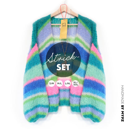 Knitting kit – MYPZ Basic Light Mohair Cardigan Shamrock No10 (ENG-NL-DE)